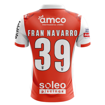 Camisola SC Braga 2025-26 Principal Versão Adepto FRAN NAVARRO #39
