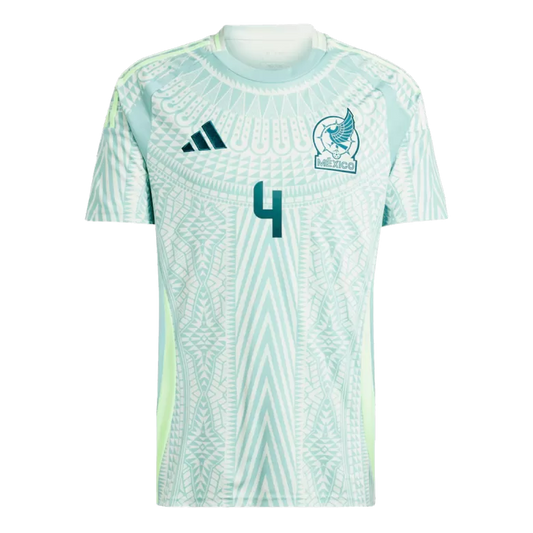 Camisola Mexico 2024 Alternativa Verde Versão Adepto E.ÁLVAREZ #4