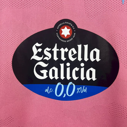Camisola Celta Vigo 2025-26 Alternativa Rosa Versão Adepto