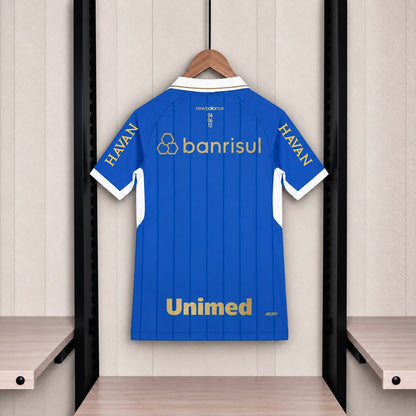 Camisola Gremio 2026-27 Alternativa Azul Escura Versão Adepto Todos Patrocinadores