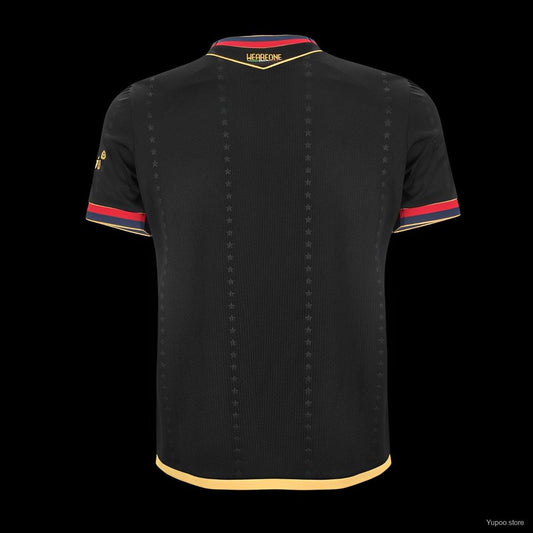 Camisola Bolonha 2024-25 Alternativa Preta Liga Europa Versão Adepto