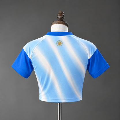 Crop Top Mulher Argentina 2026 Edição Messi Tribute