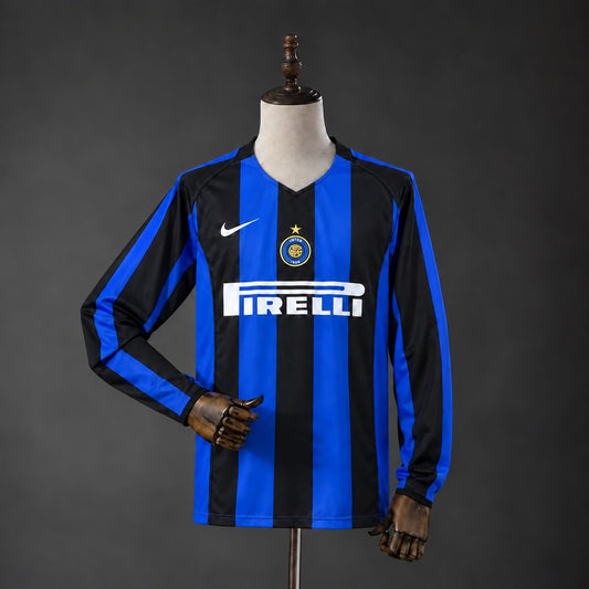 Camisola Manga Comprida Inter Milão 2004-05 Principal Versão Adepto