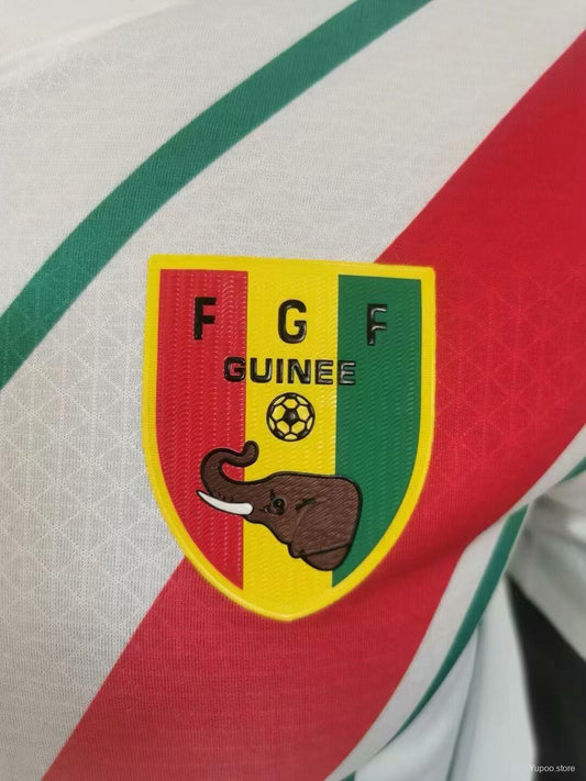 Camisola Guiné 2024 Alternativa Branca Versão Jogador