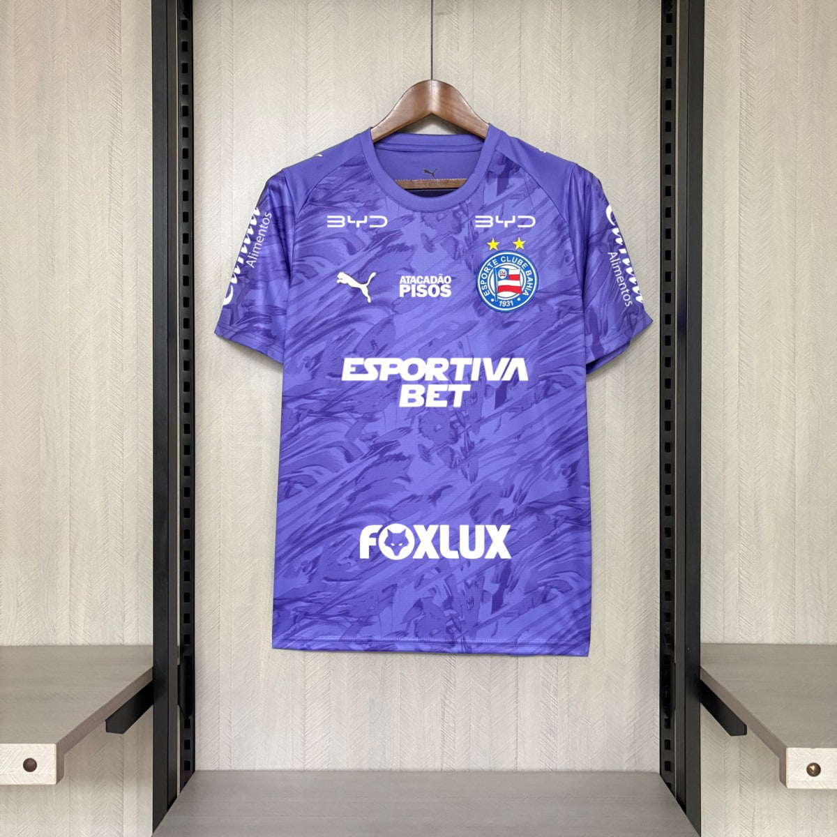 Camisola EC Bahia 2026-27 Guarda-Redes Versão Adepto Todos Patrocinadores