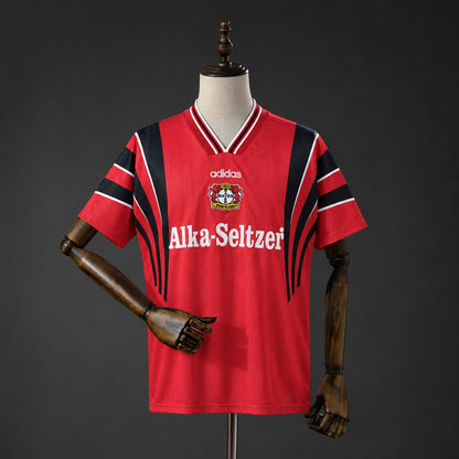 Camisola Bayer 04 Leverkusen 1996-97 Principal Versão Adepto