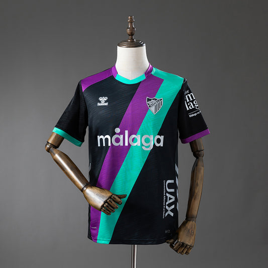 Camisola Malaga CF 2025-26 Alternativa Preta Versão Adepto
