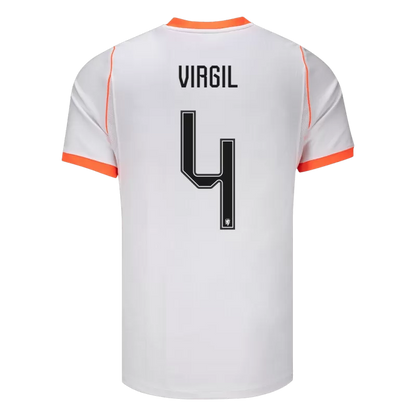 Camisola Paises Baixos 2026 Alternativa Branca Versão Adepto VIRGIL #4