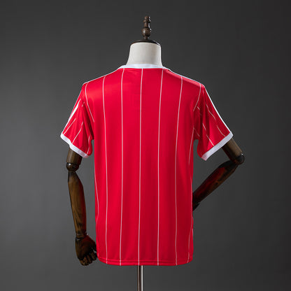Camisola Real Saragoça 1983-84 Alternativa Vermelha Versão Adepto