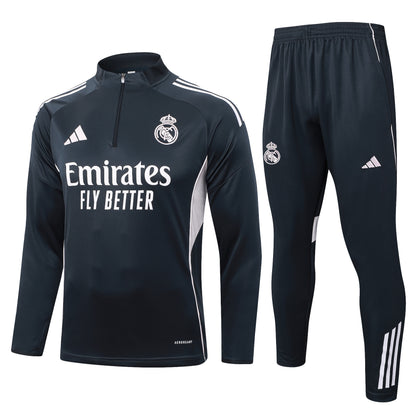 Fato de Treino Real Madrid CF 2025-26 - Camisola com Fecho