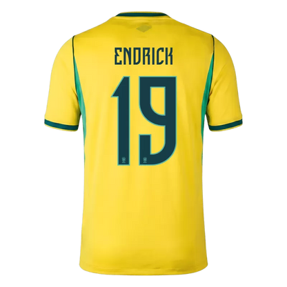 Camisola Brasil 2026 Principal Versão Adepto ENDRICK #19