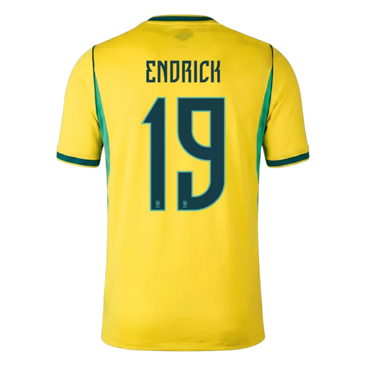 Camisola Brasil 2026 Principal Versão Adepto ENDRICK #19