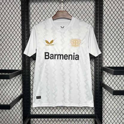 Camisola Bayer 04 Leverkusen 2024-25 Alternativa Branca Versão Adepto