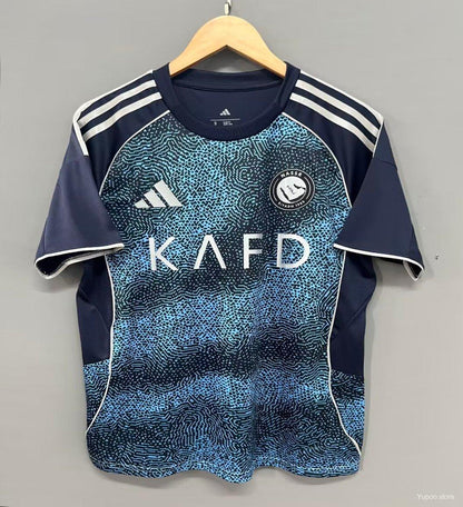 Camisola Al-Nassr FC 2025-26 Alternativa Azul Versão Adepto