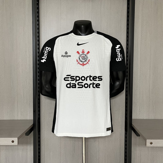 Camisola SC Corinthians 2025-26 Principal Versão Jogador Todos Patrocinadores