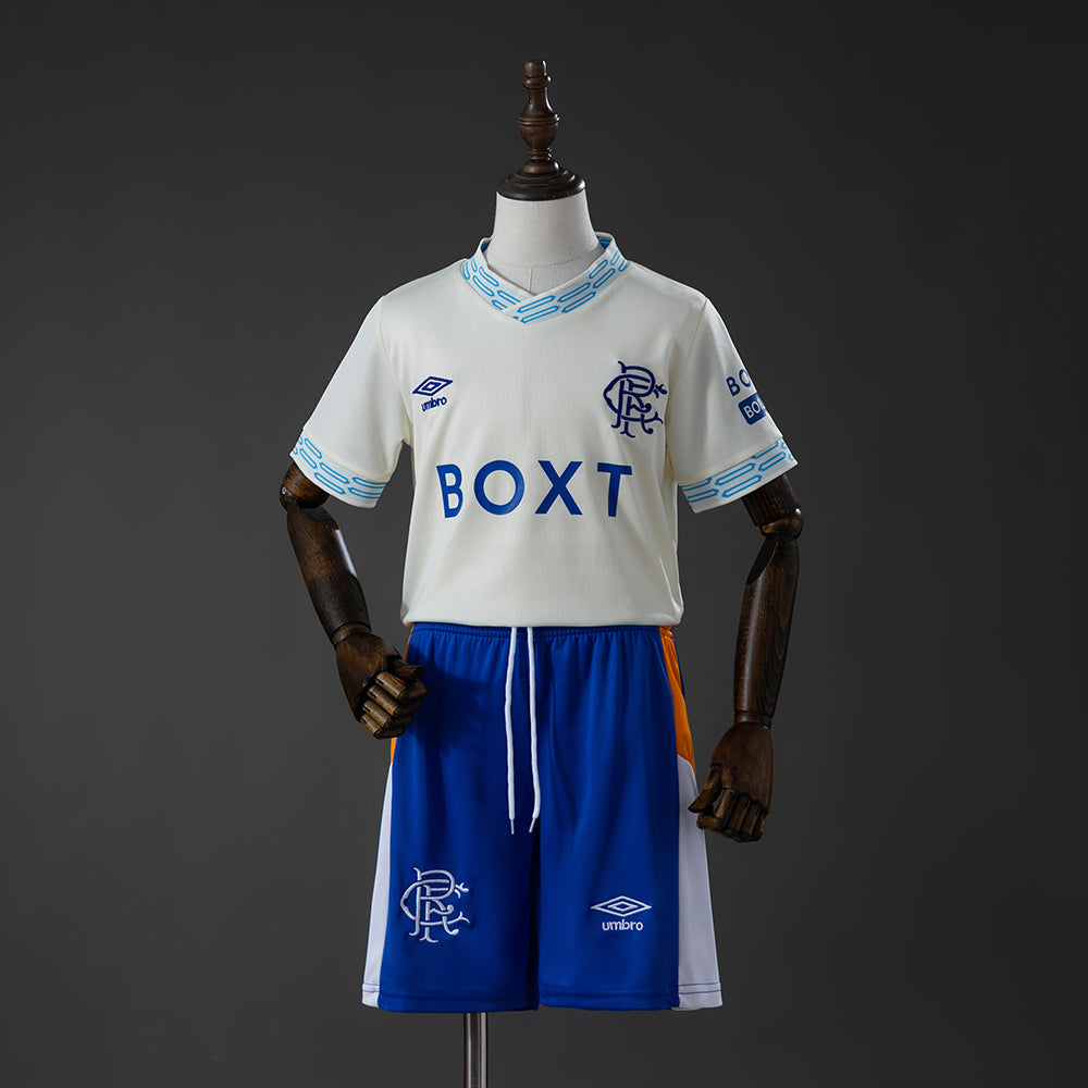 Kit Criança Rangers FC 2026-27 Alternativo Branco