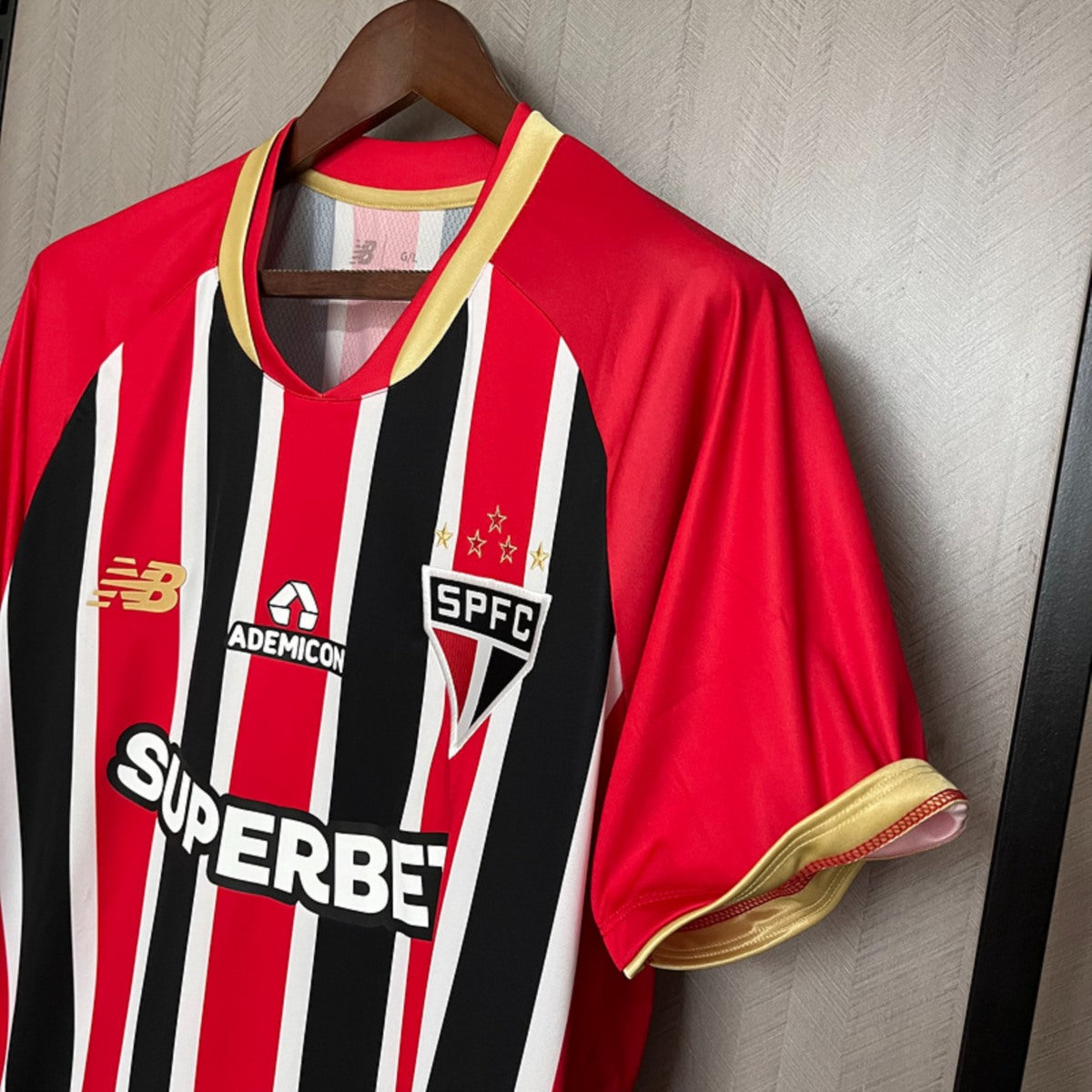 Camisola São Paulo FC 2025-26 Alternativa Riscas Versão Adepto
