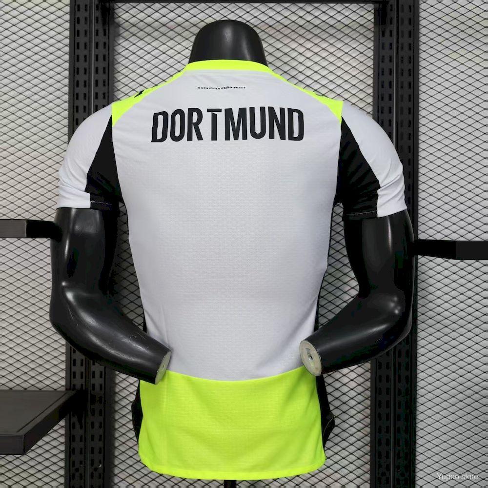 Camisola Borussia Dortmund 2025-26 Alternativa Cinzenta Versão Jogador