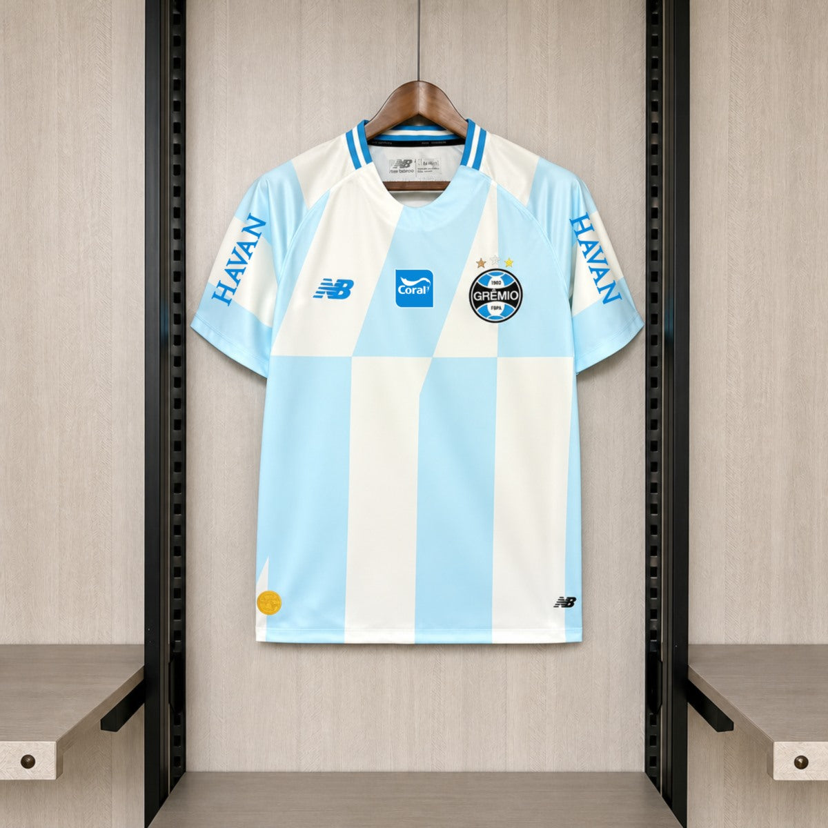 Camisola Gremio 2026-27 Alternativa Azul Versão Adepto Todos Patrocinadores