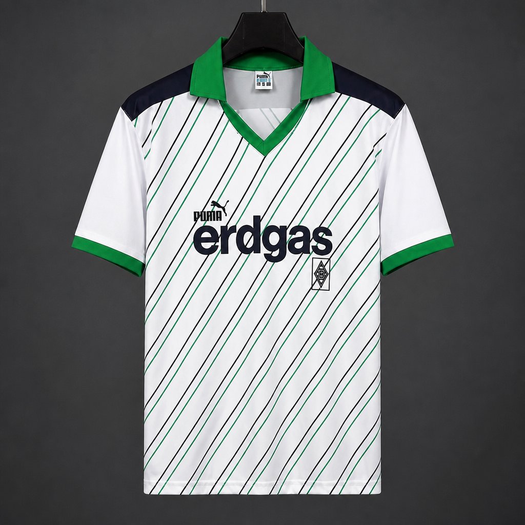 Camisola Borussia Monchengladbach 1986-87 Principal Versão Adepto