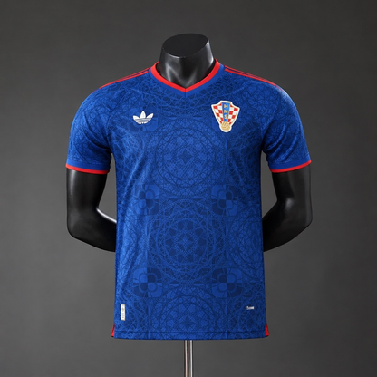 Camisola Croacia 2026-27 Alternativa Azul Versão Jogador
