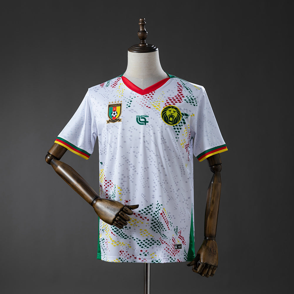 Camisola Camarões 2026 Alternativa Branca Versão Adepto