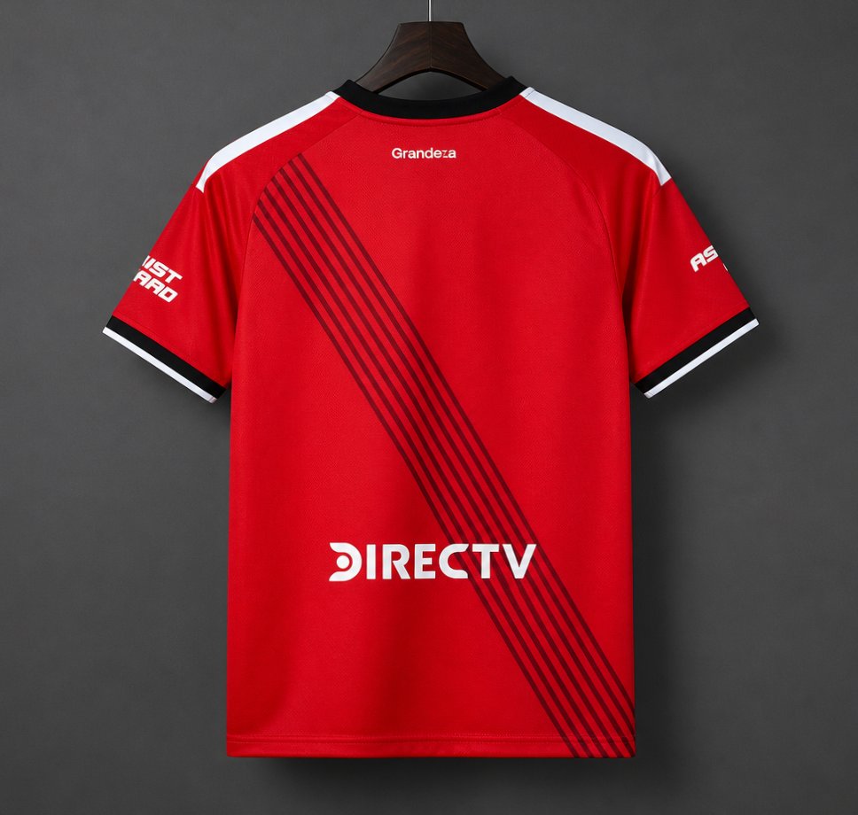 Camisola CA River Plate 2026-27 Alternativa Vermelha Versão Adepto