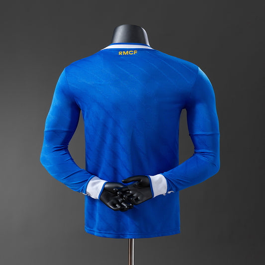 Camisola Manga Comprida Real Madrid CF 2025-26 Alternativa Azul Versão Jogador