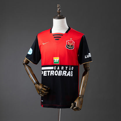 Camisola CR Flamengo 2008-09 Alternativa Vermelha Versão Adepto