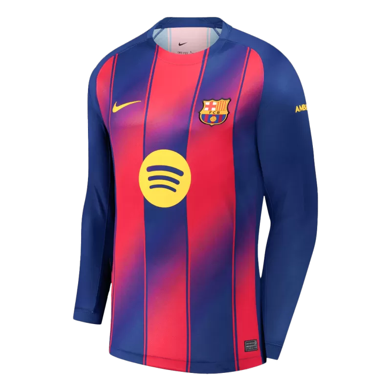 Camisola Manga Comprida FC Barcelona 2025-26 Principal Versão Adepto
