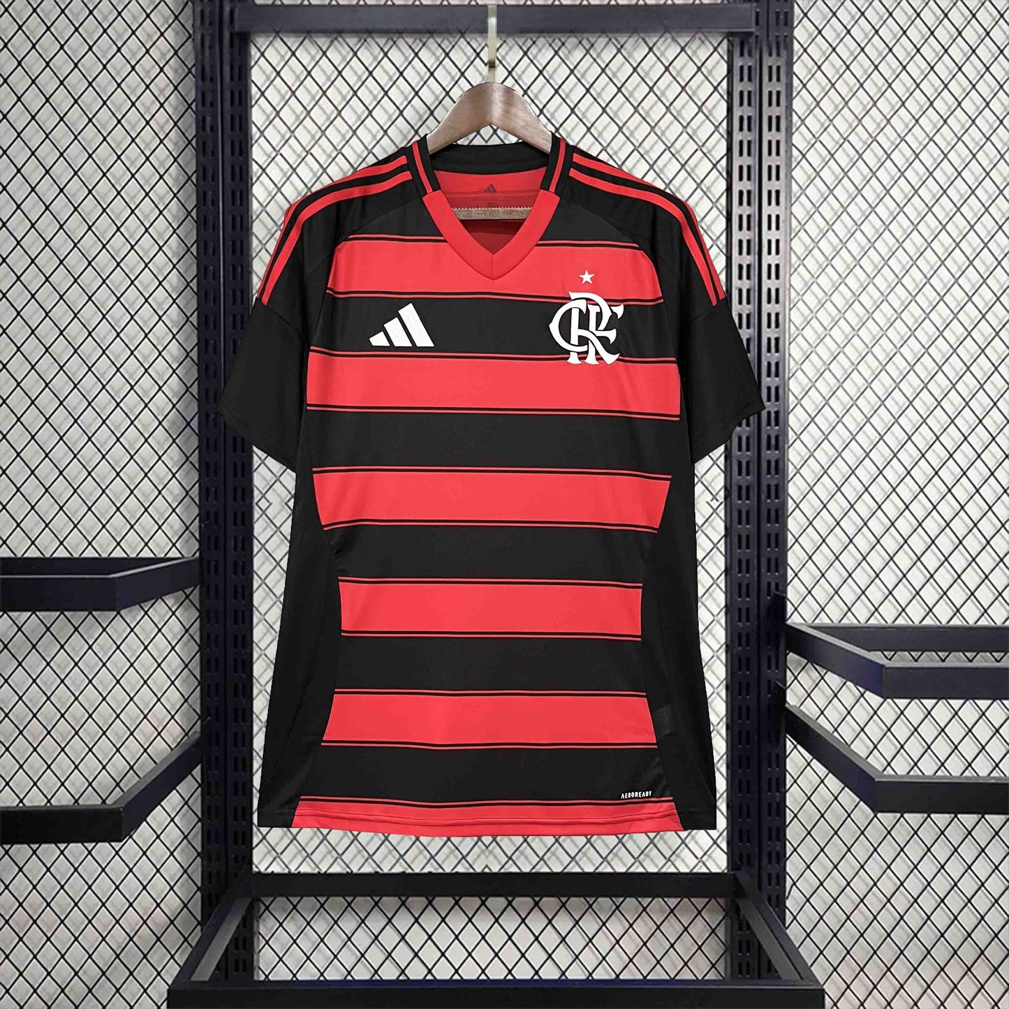 Camisola CR Flamengo 2025-26 Principal Lisa Versão Adepto