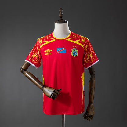 Camisola RD Congo 2026 Alternativa Vermelha Versão Adepto