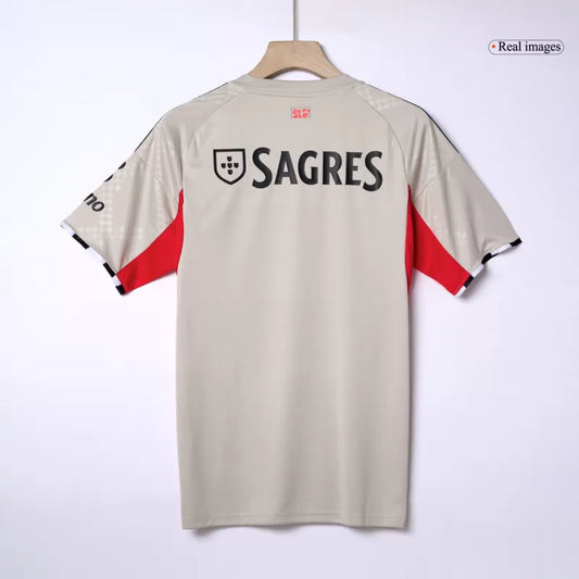 Camisola SLB 2025-26 Alternativa Beje Versão Adepto