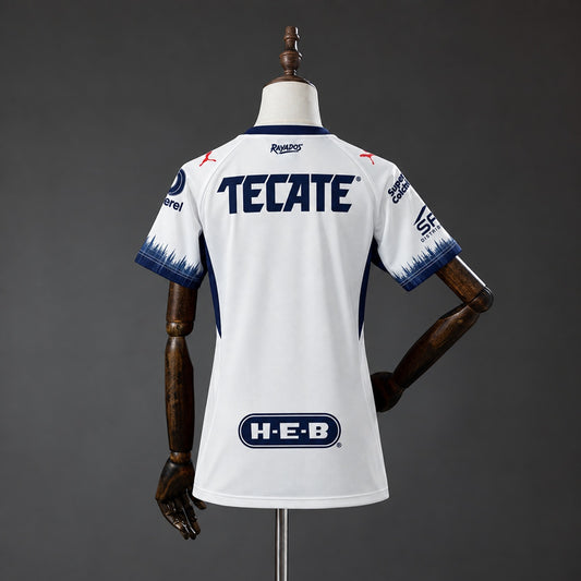 Camisola CF Monterrey 2026-27 Alternativa Branca Versão Mulher