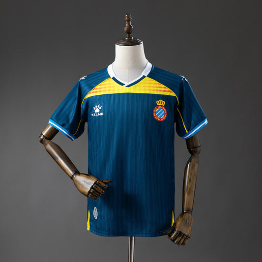 Camisola RCD Espanyol 2025-26 Alternativa Azul Versão Adepto