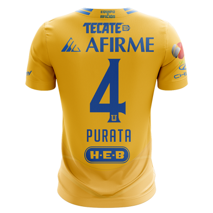 Camisola Tigres 2024-25 Principal Versão Adepto PURATA #4