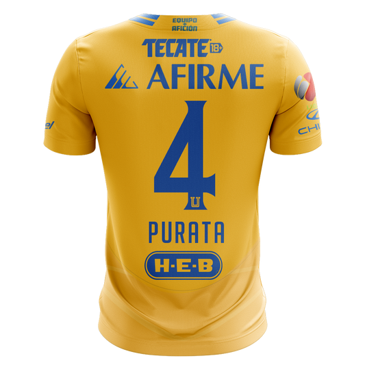 Camisola Tigres 2024-25 Principal Versão Adepto PURATA #4