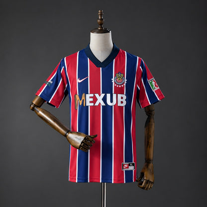 Camisola CD Chivas 1997-98 Alternativa Riscas Versão Adepto
