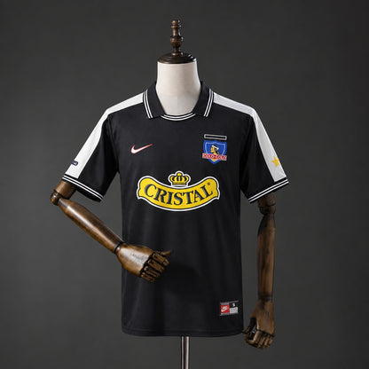 Camisola CSD Colo Colo 1998-99 Alternativa Preta Versão Adepto