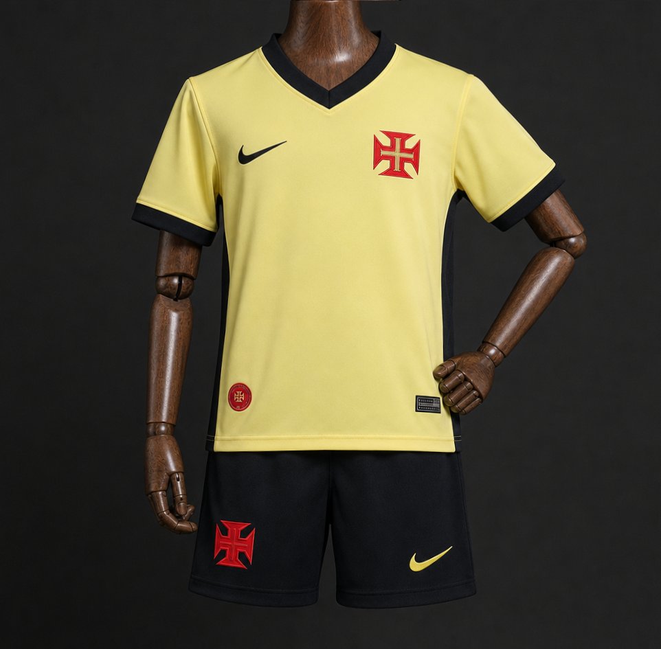 Kit Criança Vasco da Gama 2026-27 Alternativo Amarelo