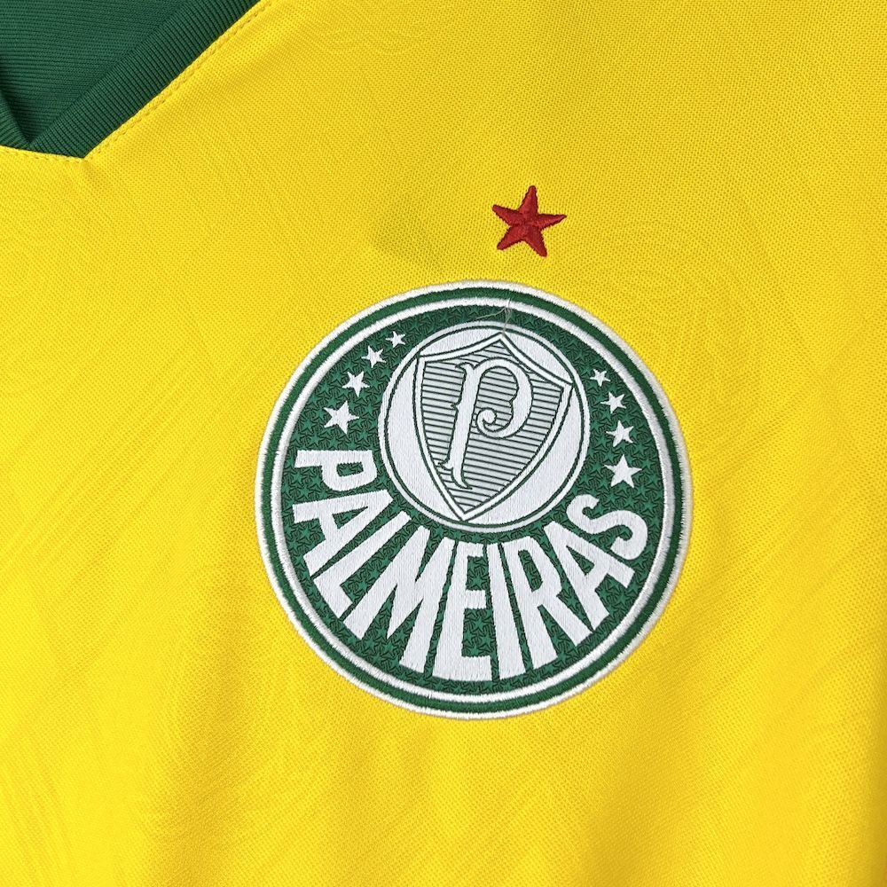 Camisola SE Palmeiras 2025-26 Alternativa Amarela Versão Adepto