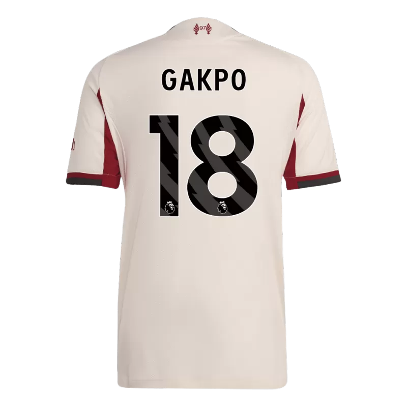 Camisola LIV 2025-26 Alternativa Beje Versão Adepto GAKPO #18