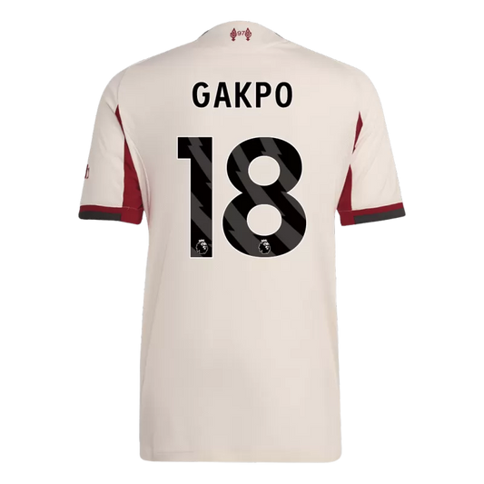 Camisola LIV 2025-26 Alternativa Beje Versão Adepto GAKPO #18