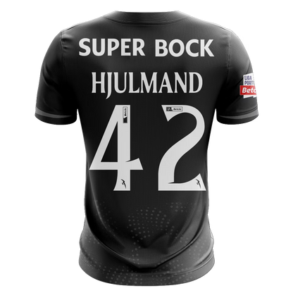 Camisola SCP 2025-26 Alternativa Preta Versão Adepto HJULMAND #42