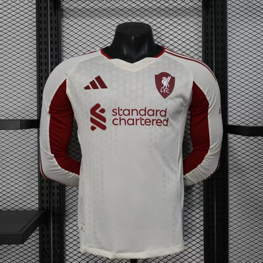 Camisola Manga Comprida LIV 2026-27 Alternativa Branca Versão Jogador