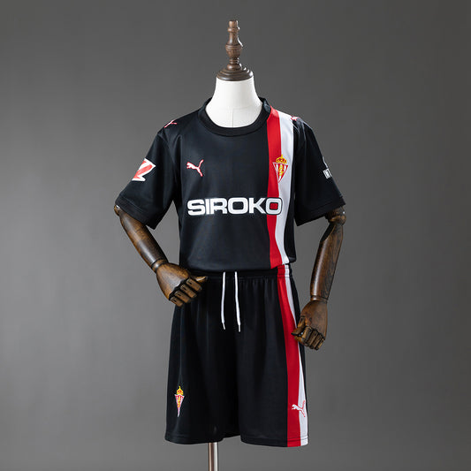 Kit Criança Real Sporting de Gijón 2025-26 Alternativo