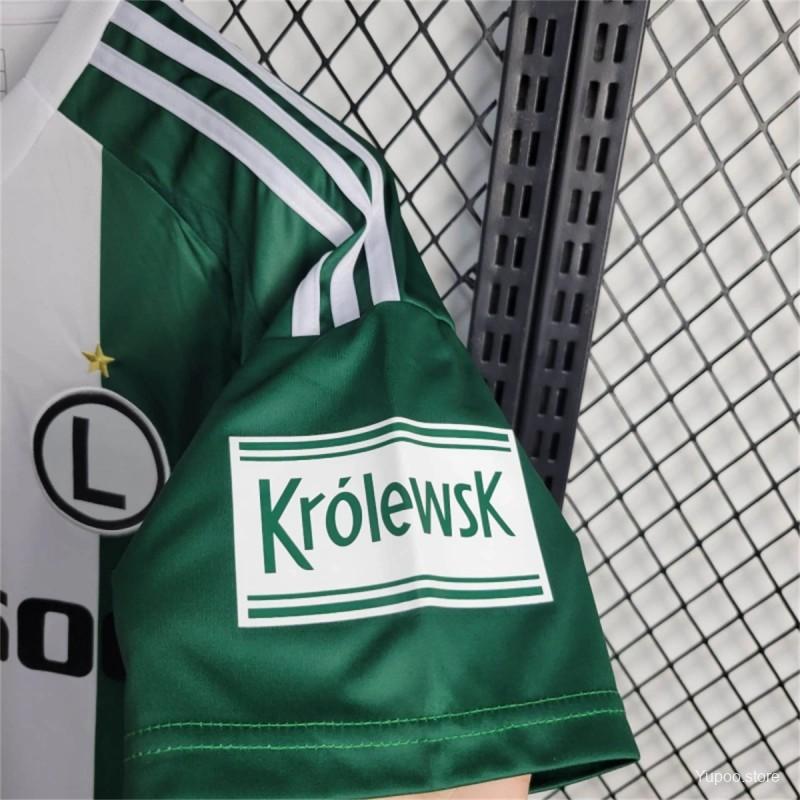 Camisola Legia de Varsóvia 2024-25 Alternativa Branca Versão Adepto
