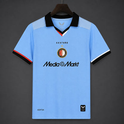 Camisola Feyenoord 2026-27 Alternativa Azul Clara Versão Adepto