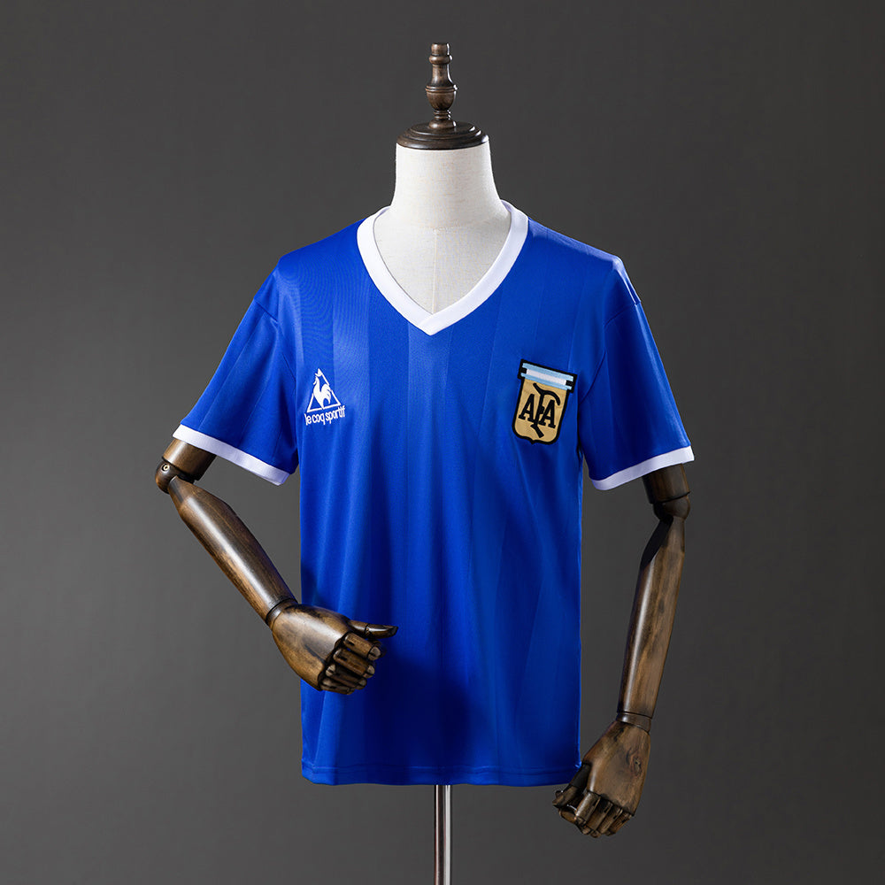 Camisola Argentina 1986 Alternativa Versão Adepto