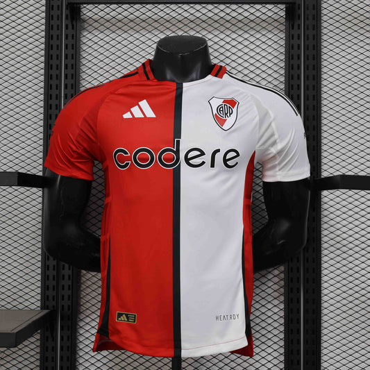 Camisola CA River Plate 2025-26 Alternativa Vermelha Versão Jogador